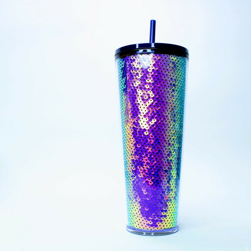 Stainless Steel Cup Tumbler Rainbow Starbucks Christmas Holiday