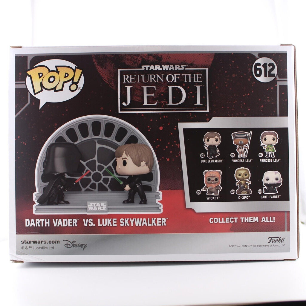 Star Wars Return of the Jedi 40th Anniversary POP Moment! Vinyl Figures  2-Pack Luke vs Vader 9 cm