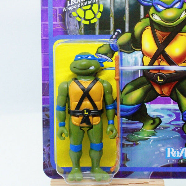 TMNT Leonardo - 3.75" ReAction Figure Teenage Mutant Ninja Turtles Super7