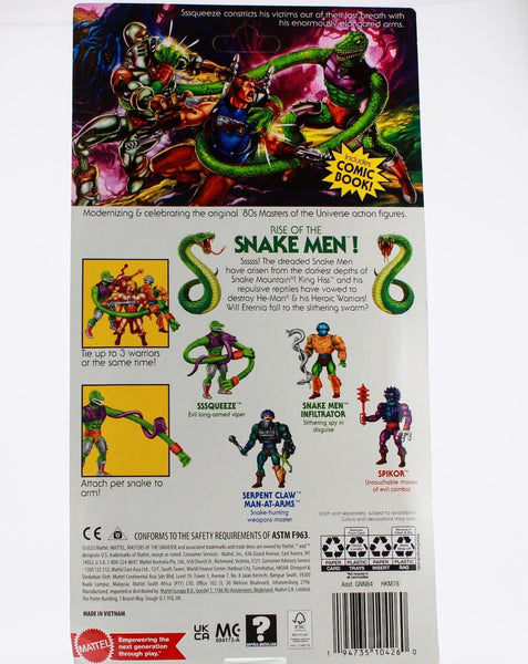 Masters of the Universe Origins Sssqueeze Snake Men Unpunched Retro Mattel 2023