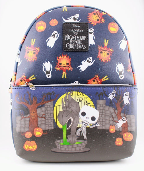 Funko Pop Nightmare Before Christmas Jack Skellington Print 11" Mini Backpack