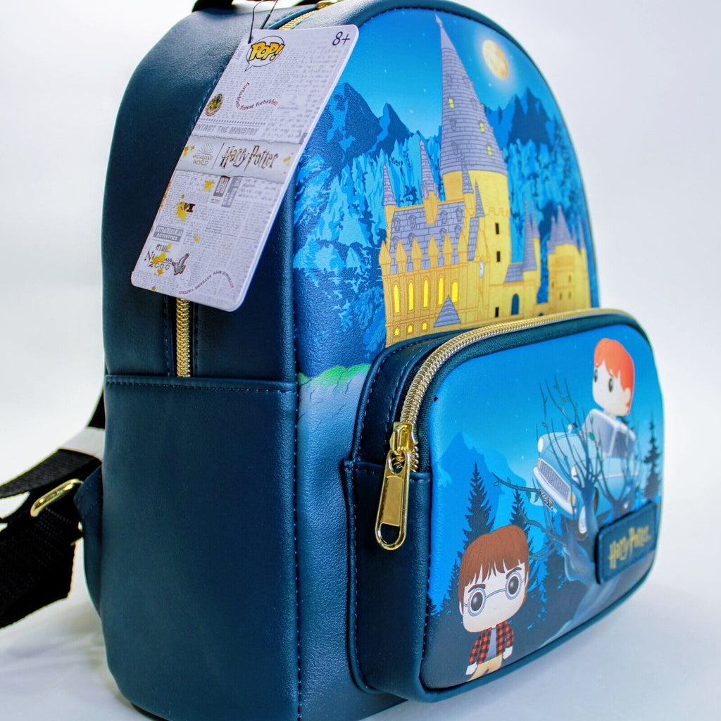 funko pop harry potter mini backpacks Funko Pop! Harry Potter Chamber of Secrets Print 11" Mini Faux Leather – Blueberry Cat