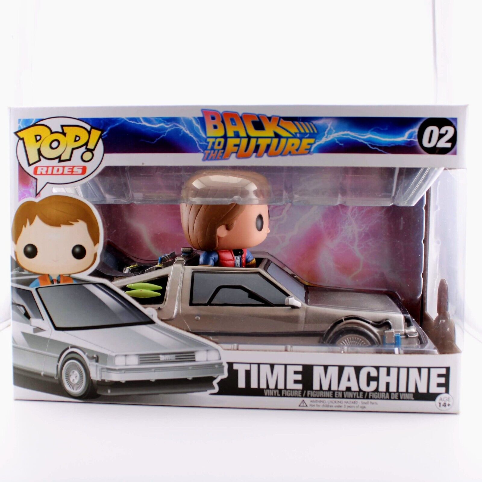 Funko Pop Rides - Back to the Future Delorean & Marty Mcfly Time
