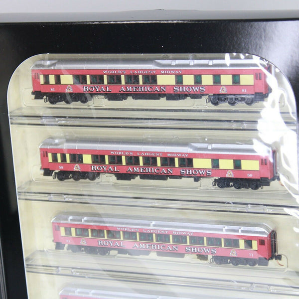 N Scale Model Trains - MTL - Royal American Shows set of 5 passenger cars