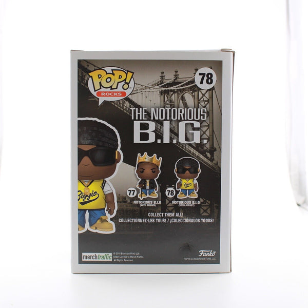 Funko Pop Rocks Notorious B.I.G. with Jersey- Rap Music Vinyl Figure # 78