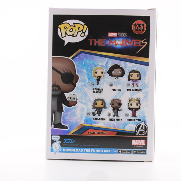 Funko Pop Marvel - The Marvels - Nick Fury w/ Flerkitten Figure # 1253