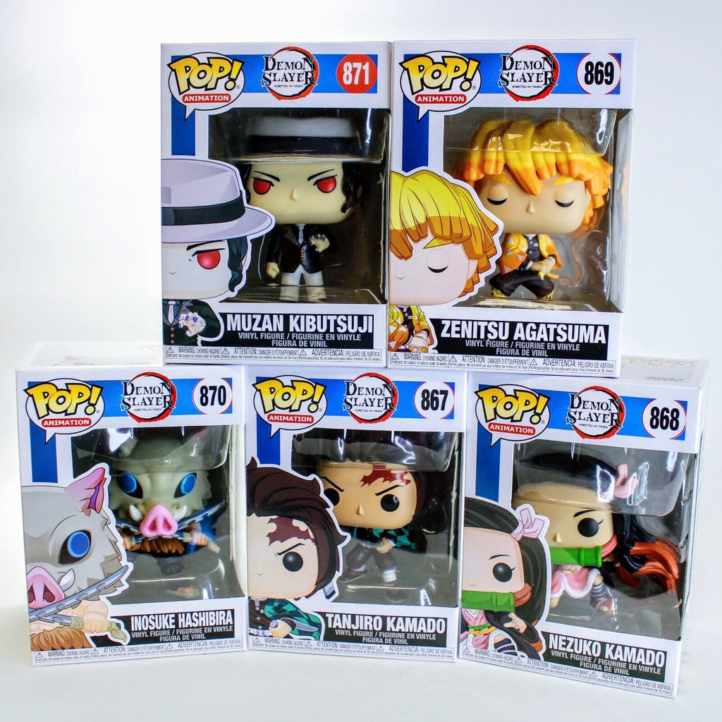 Funko Pop Demon Slayer Kimetsu No Yaiba Set of 5 Anime Vinyl Figure –  Blueberry Cat