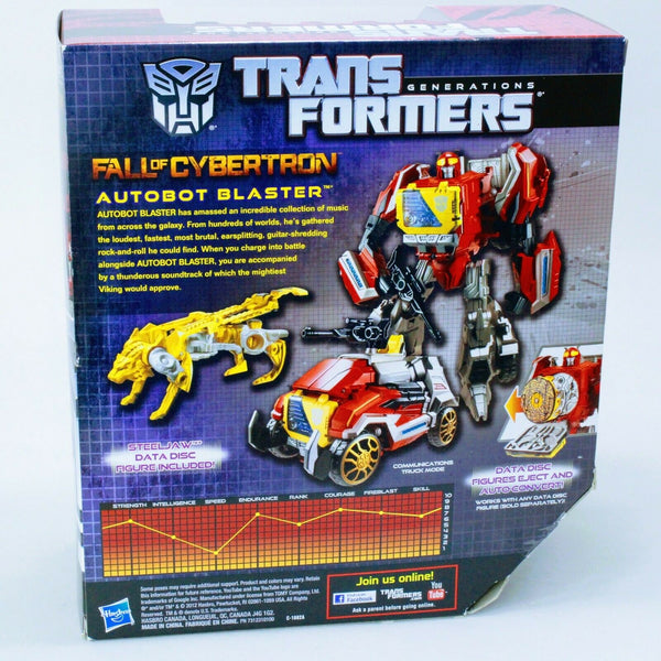 Transformers Fall Of Cybertron Autobot Blaster - Voyager Class Generations FOC