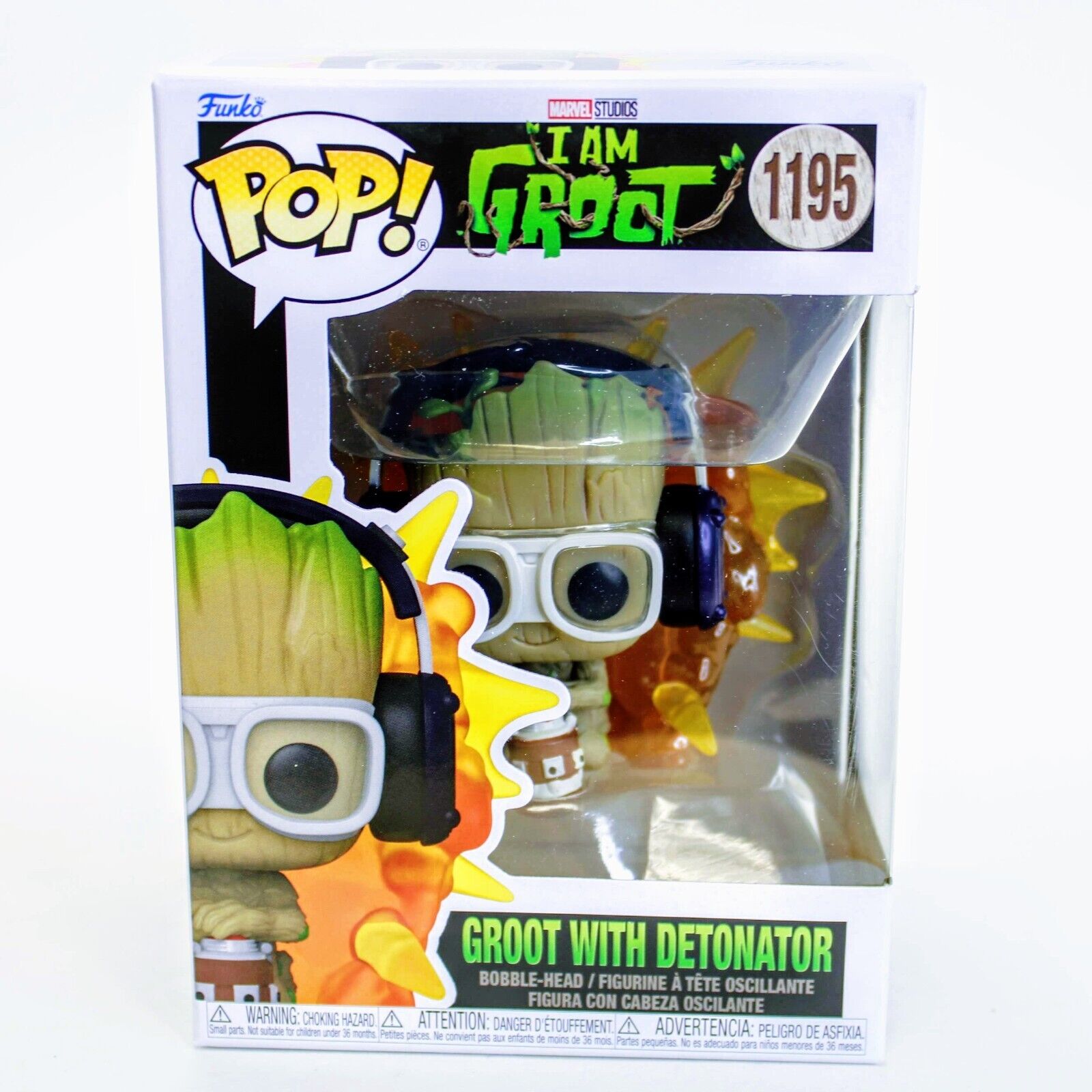 Funko Pop! Marvel Groot with Detonator - I AM GROOT Series Figure #1195