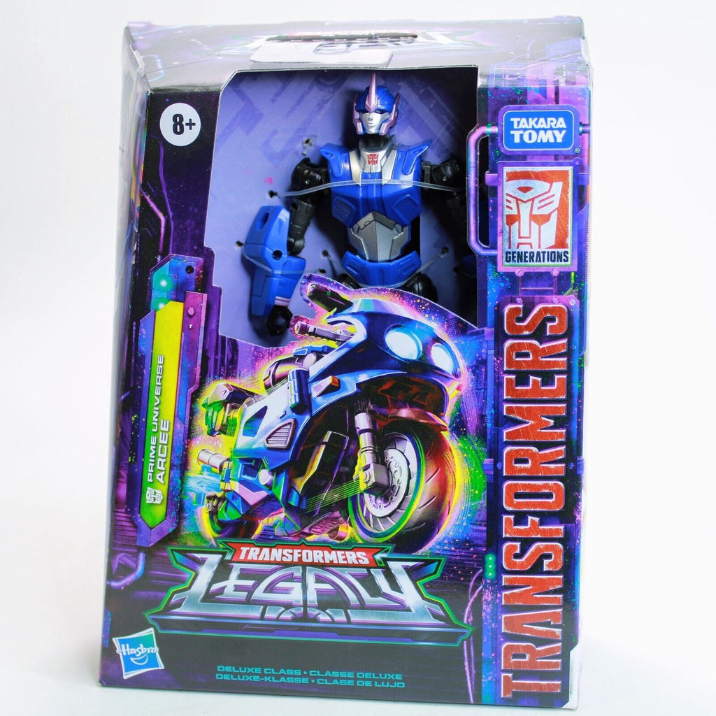 Transformers Legacy Prime Arcee Deluxe Class Generations Blue Motorcycle  Figure