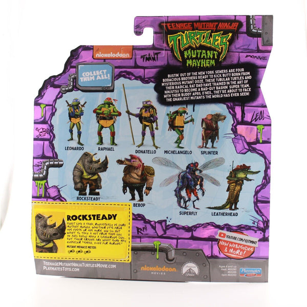 Teenage Mutant Ninja Turtles: Mutant Mayhem Rocksteady - Movie Figure 4.6”