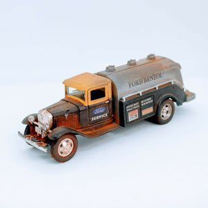 Tins' Toys - Weathered 1934 Ford BB-157 Truck ~ Ford Benzol 1:43 Pull Back