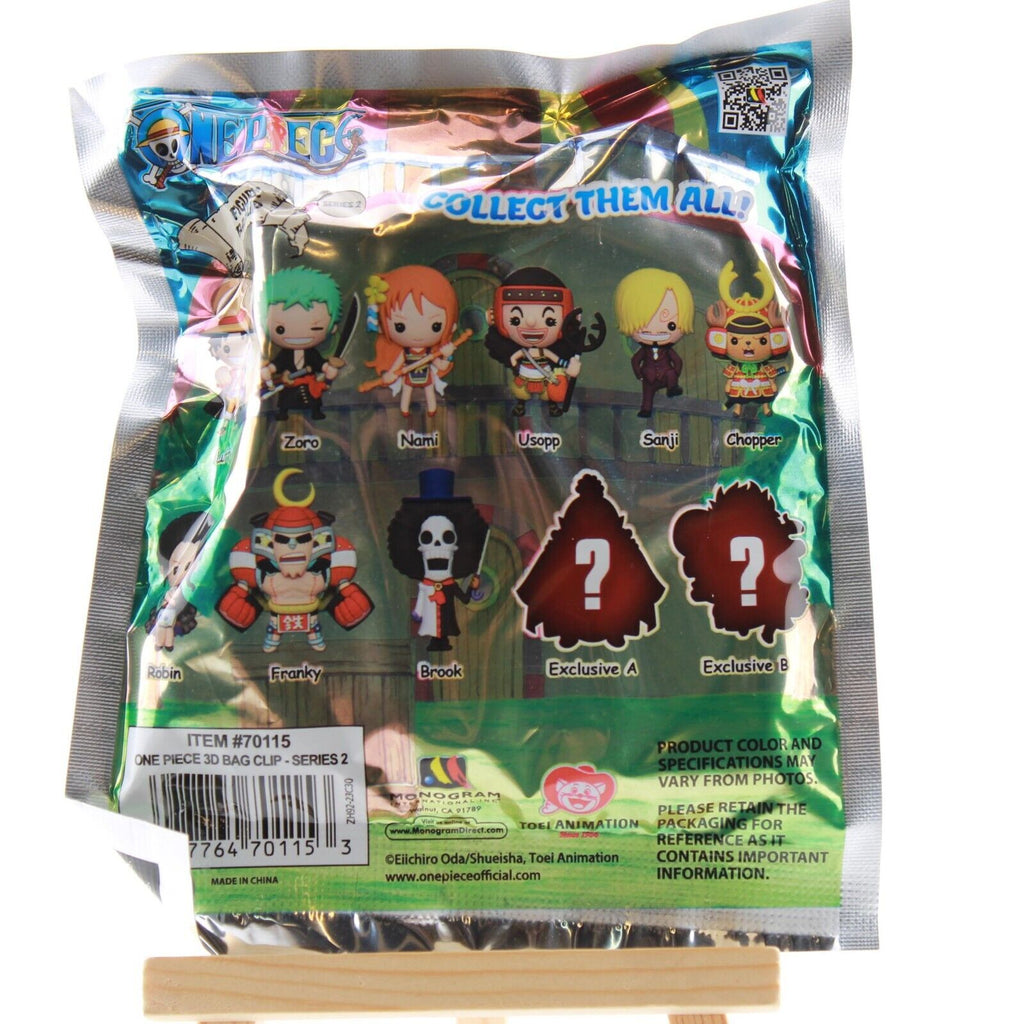 One Piece Series 2 3D Foam Bag Clip