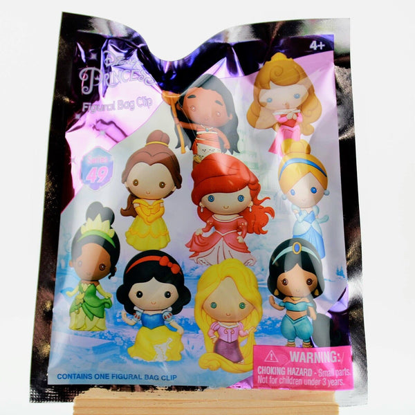 Disney Princess Figural Foam Bag Clip Metallic 3D Blind Bag Keychain Series 49