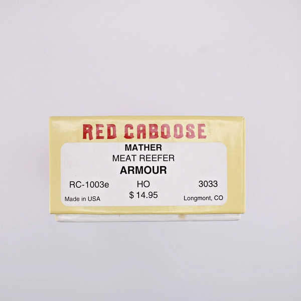 HO scale - MARX 3033 - Red Caboose - Armour Reefer Kit