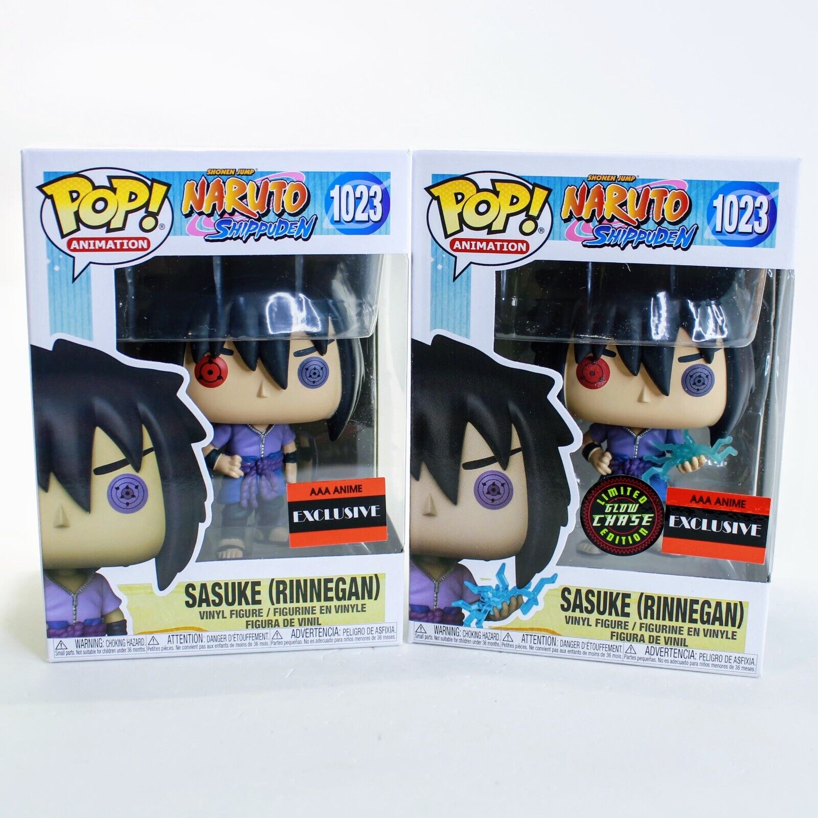  Funko Naruto Shippuden Sasuke Uchiha (Rinnegan) Pop Figure  Chase Bundled with a Byron's Attic Pop Protector : Toys & Games