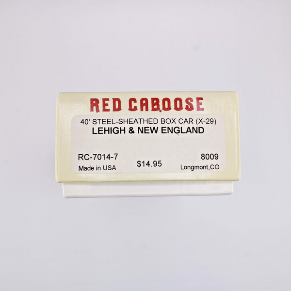 HO scale - LNE 8009 - Red Caboose - 40" Lehigh & NE - Box Car Kit