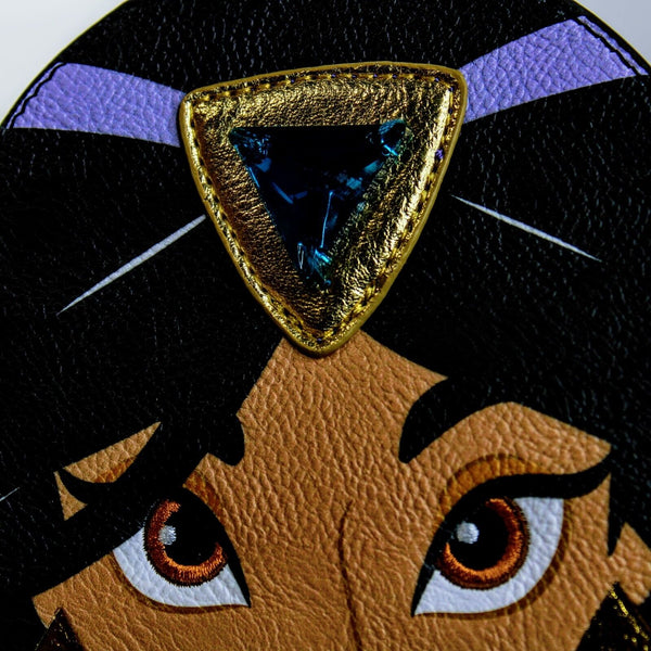 Loungefly Disney Aladdin Jasmine Purple Cosplay 11" Mini-Backpack EE Exclusive