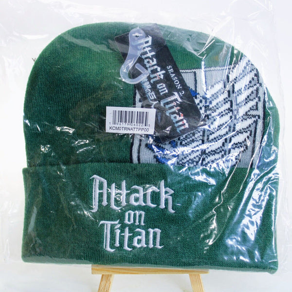 Attack On Titan - Scout Crest Cuff Beanie Green Hat - w/ Tags
