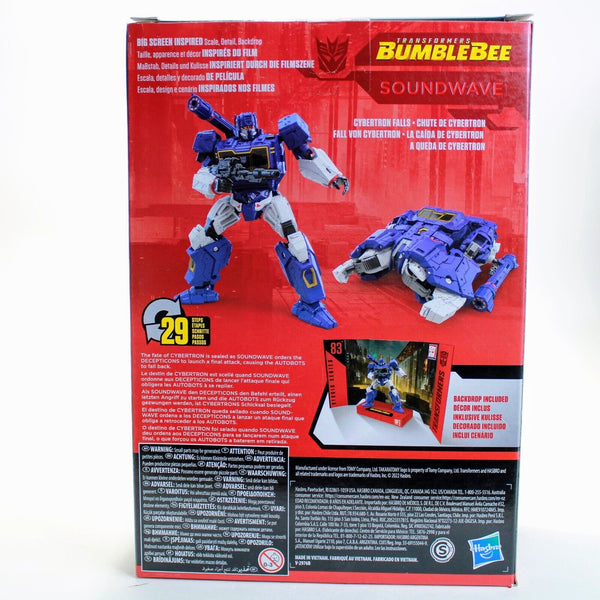 Transformers Studio Series Soundwave - # 83 Bumblebee Movie Voyager Class Figure