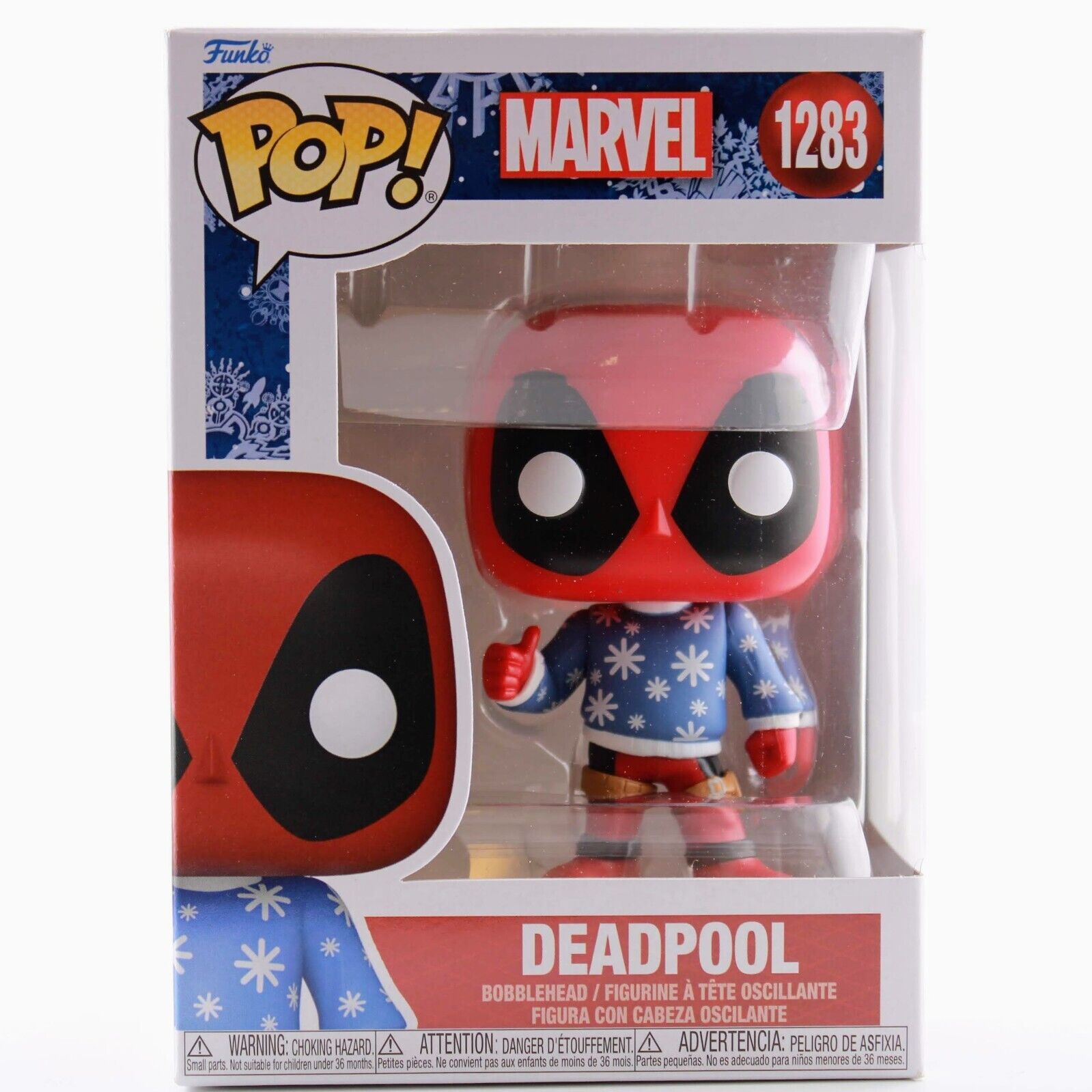 Funko POP Marvel Deadpool - Thumbs Up w/ Ugly Holiday Sweater