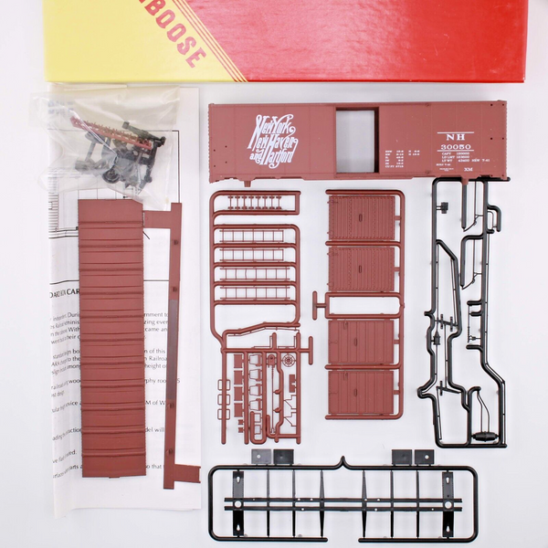HO scale - NH 30050 - Red Caboose - 40' NY, NH & Hartford AAR Box Car Kit