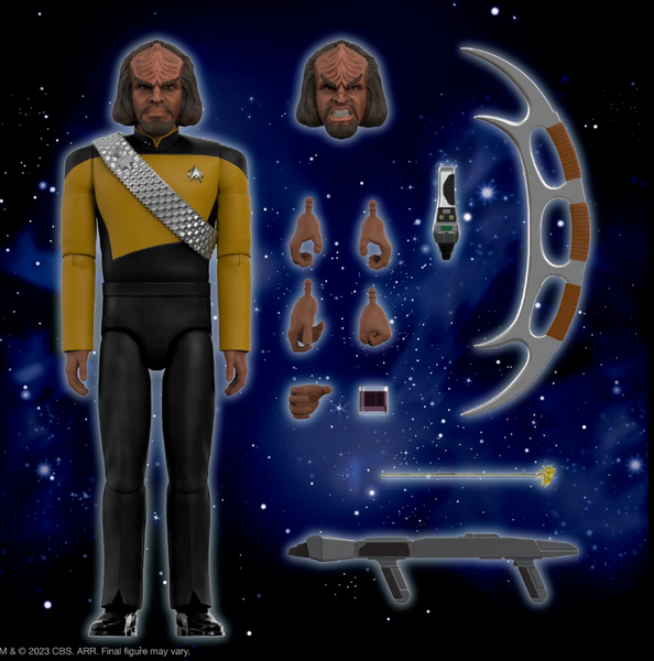 Super7 Star Trek The Next Generation Ultimates - Worf - 7" Action Figure