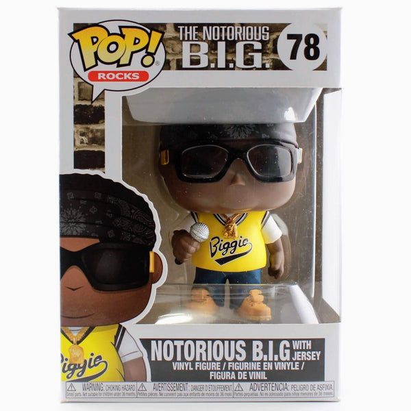 Funko Pop Rocks Notorious B.I.G. with Jersey- Rap Music Vinyl Figure # 78