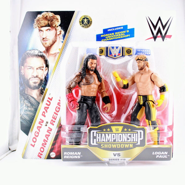 WWE Roman Reigns Vs. Logan Paul Championship Showdown Series #15 Set of 2 Figure