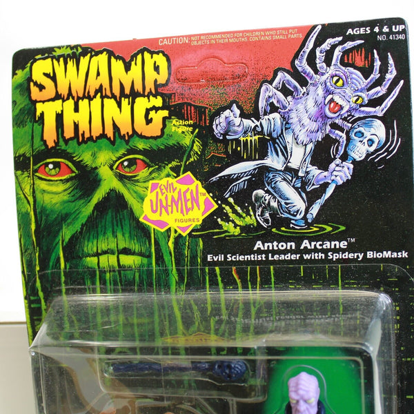 Unpunched - Anton Arcane - Swamp Thing Figure - Sealed - Vintage 1990 Kenner