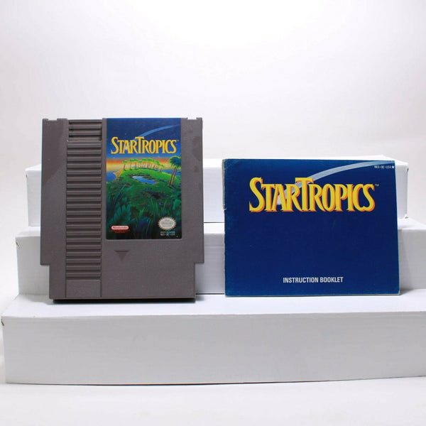Nintendo NES Game with Manual - Startropics - Cleaned, Tested & Working