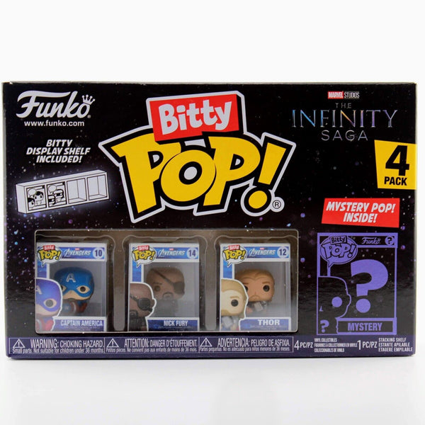 Funko Bitty Pop Marvel Infinity Saga Captain America / Nick Fury / Thor 4 Pack