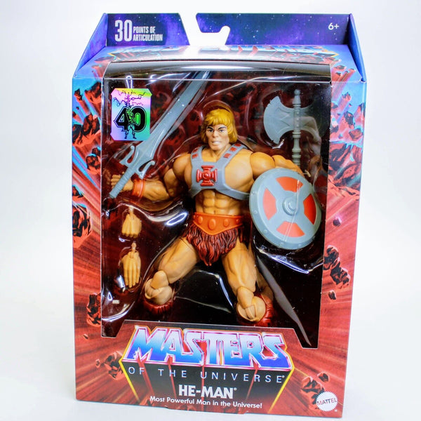 MOTU Masters of the Universe He-Man 40th Anniversary Masterverse Figure Mattel