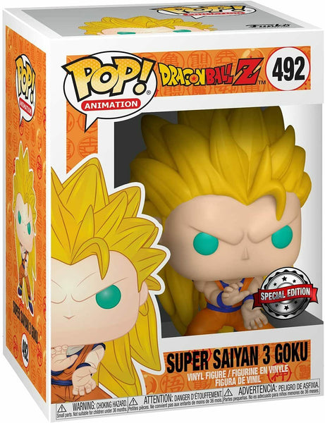 Funko Pop! Dragon Ball Z Super Saiyan 3 Goku # 492 Special Edition Exclusive