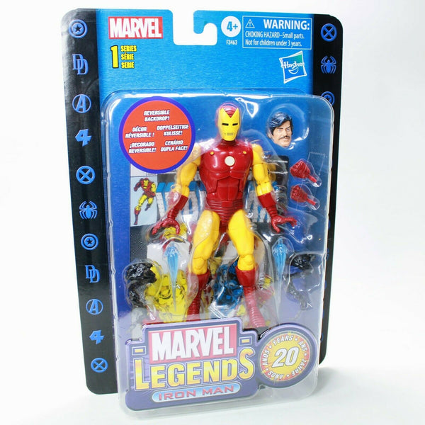 Marvel Legends Iron Man 20th Anniversary 6" Action Figure Retro Toybiz Packaging