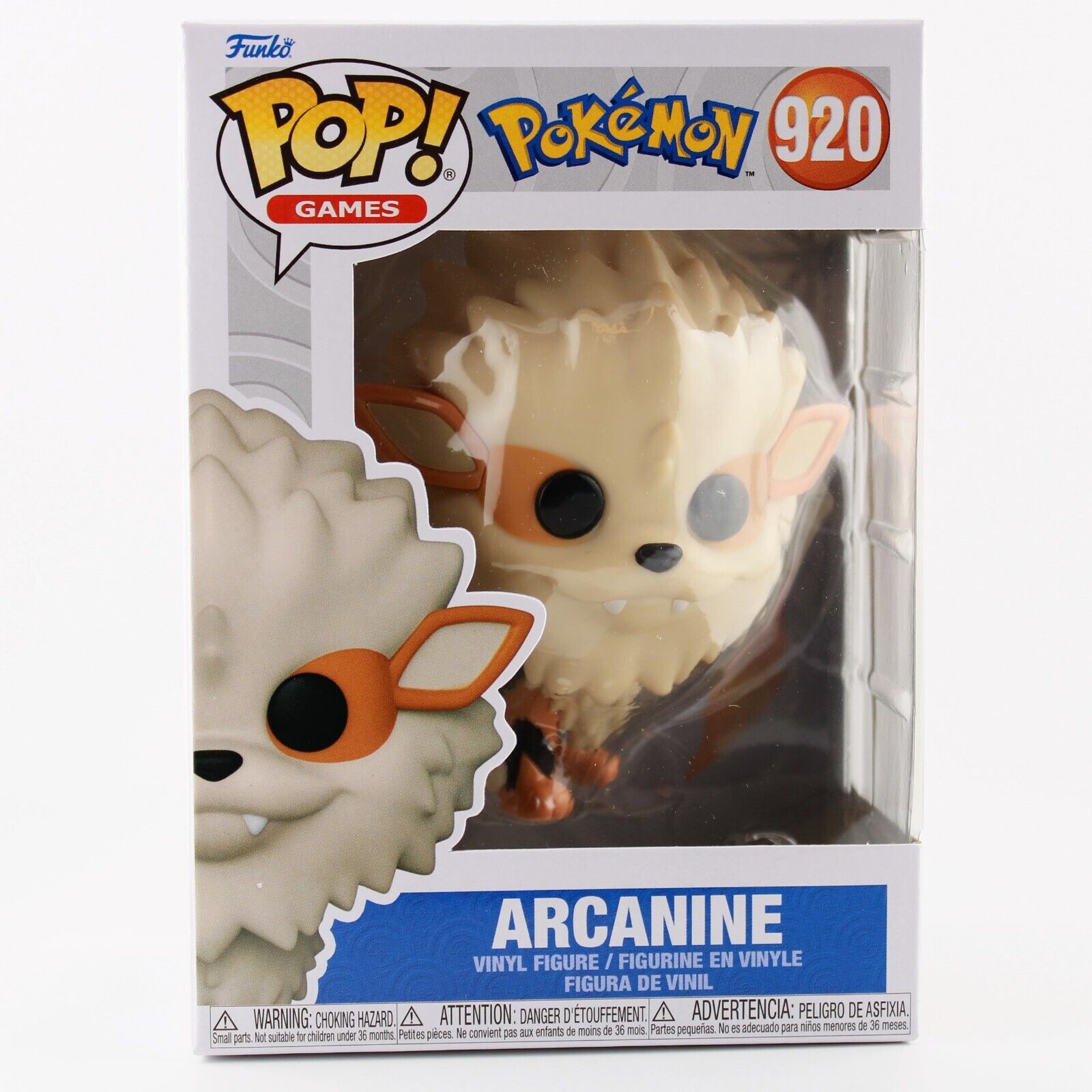 Funko Pop Games Pokemon Arcanine Vinyl Figure # 920