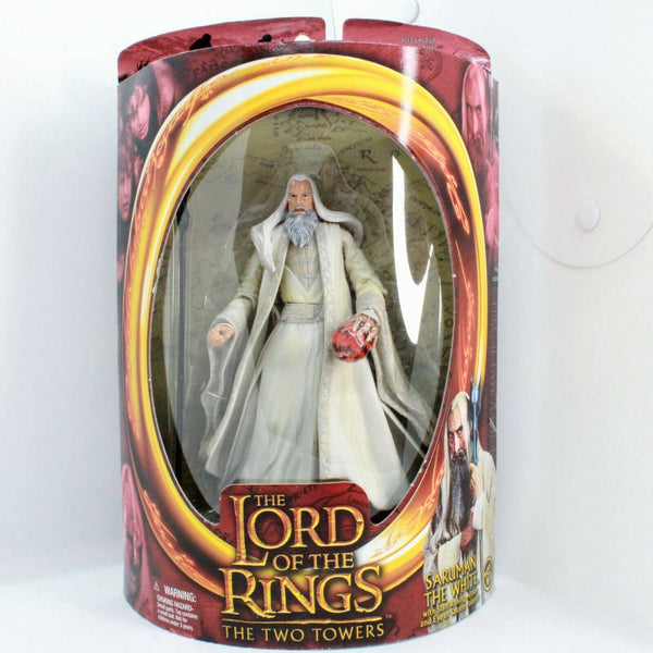 Toybiz Lord of the Rings Two Towers Sarumen the White 6" Action Figure w/ Eye
