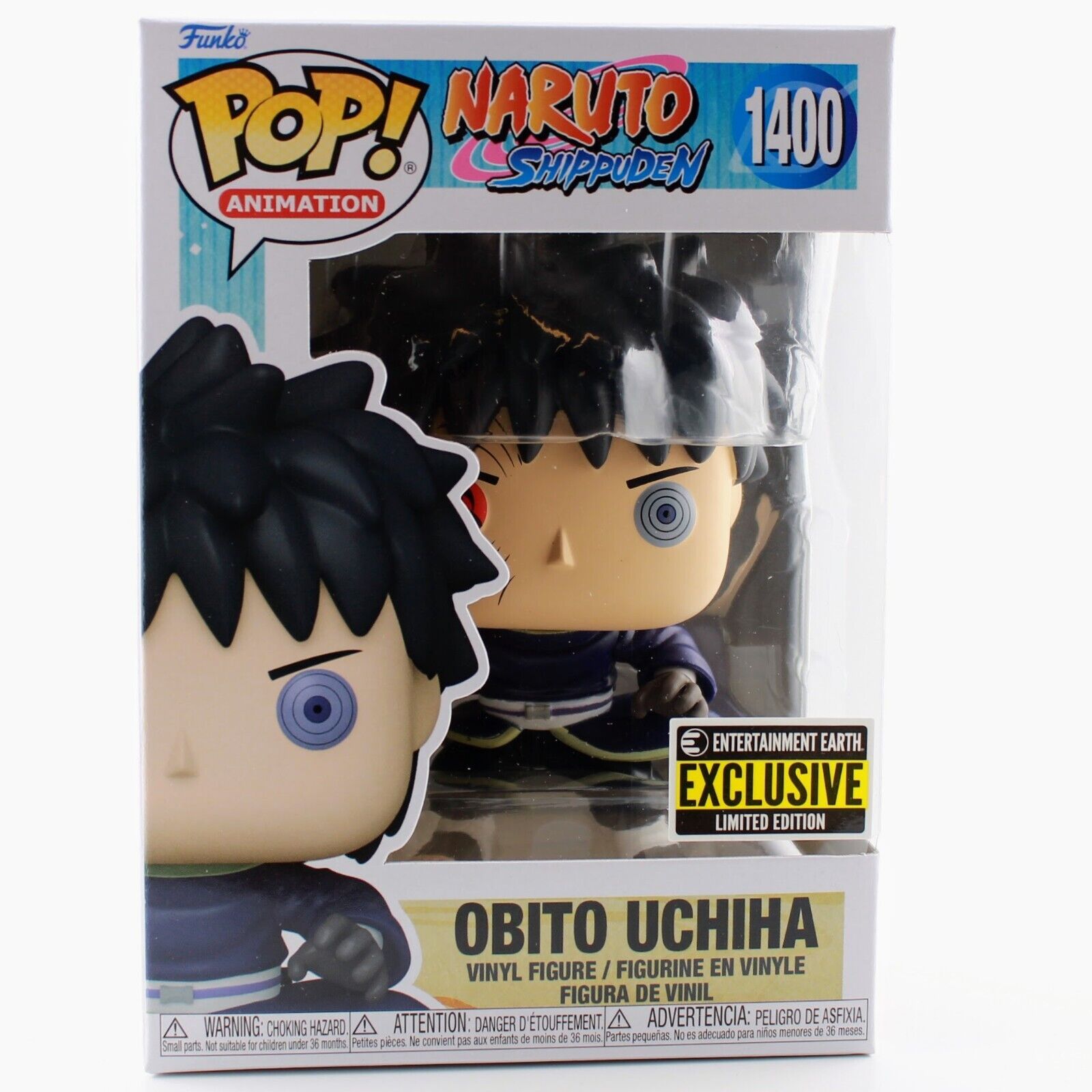 Funko Pop Naruto Shippuden Obito Uchiha Unmasked - EE Exclusive Figure # 1400