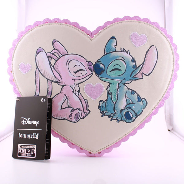 Loungefly Disney Lilo and Stitch Crossbody Purse - Exclusive Valentines Day Bag