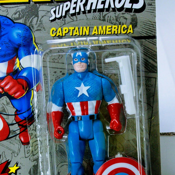 Marvel Comics Super Heroes Captain America - Toy Biz Vintage 4.75" Action Figure