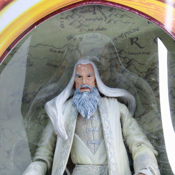 Toybiz Lord of the Rings Two Towers Sarumen the White 6" Action Figure w/ Eye