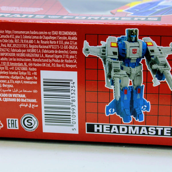 Transformers G1 Retro Headmaster Highbrow w/ Xort Original Reissue
