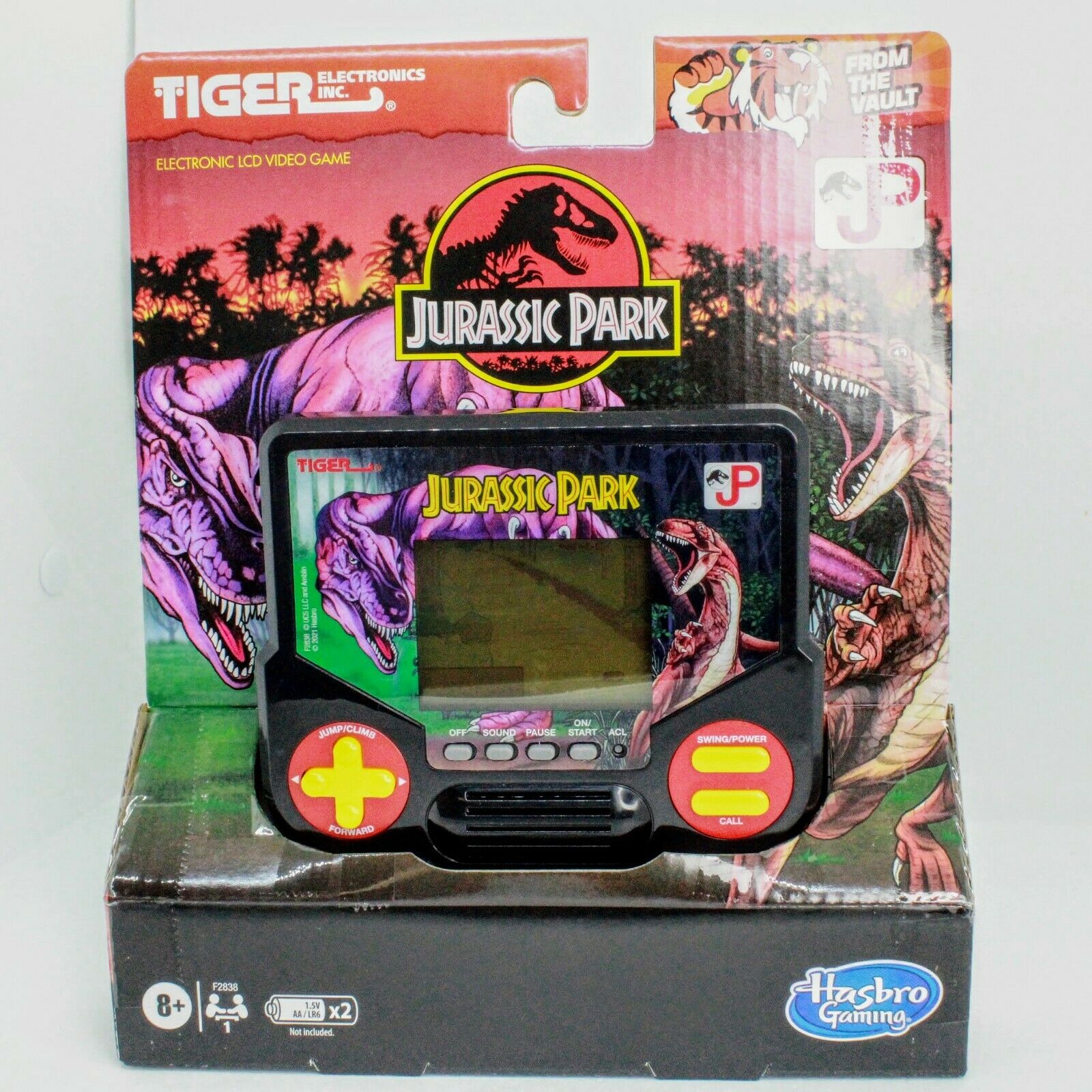 Tiger Electronics Jurassic Park - LCD Handheld Retro Video Game 1993 Reissue