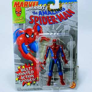 Marvel Comics Super Heroes Spiderman - Posable Toy Biz Vintage ~4.75" Figure