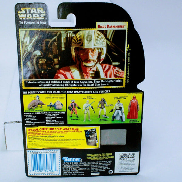 Star Wars Power of The Force Biggs Darklighter - Kenner Green Card Figure