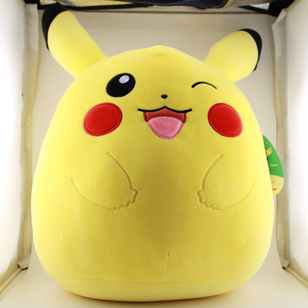 Pokemon Squishmallow Winking Pikachu Plush - 12” Inch - Pokemon Center