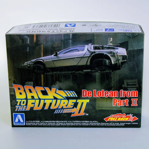 Back to the Future Part II Delorean Pull Back Model Kit Car - 1/43 Scale