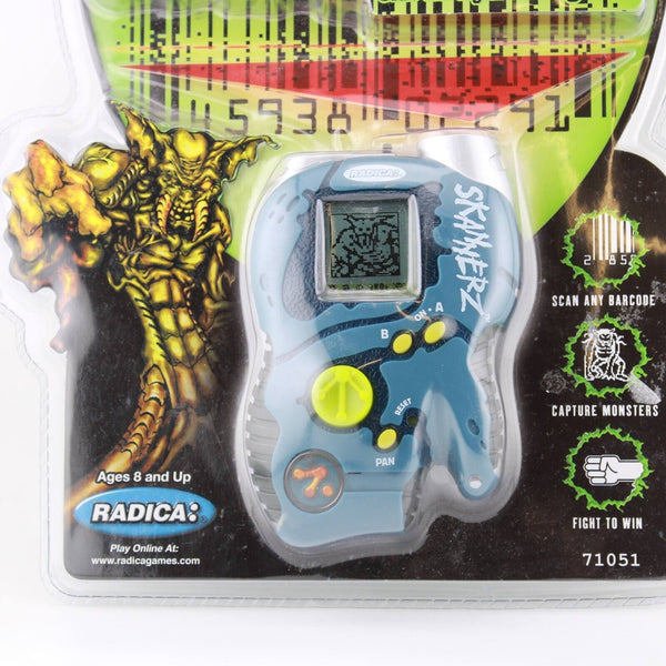 Vintage Skannerz Blue Zendra Tribe One LCD Game - Radica Rare Sealed Package