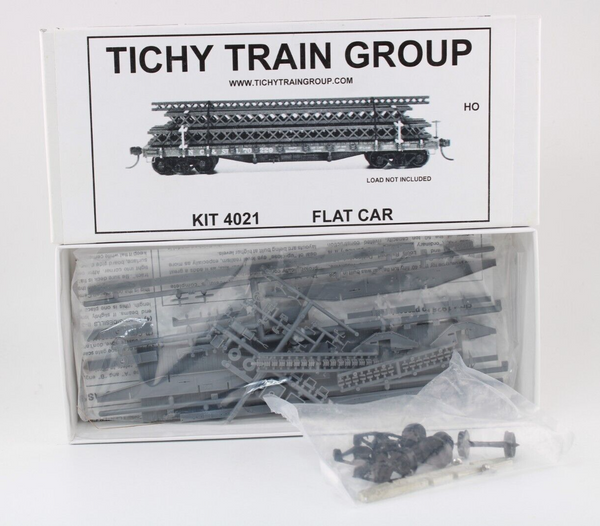 HO scale - 40' Flat Car w/o load - Tichy - Kit 2021