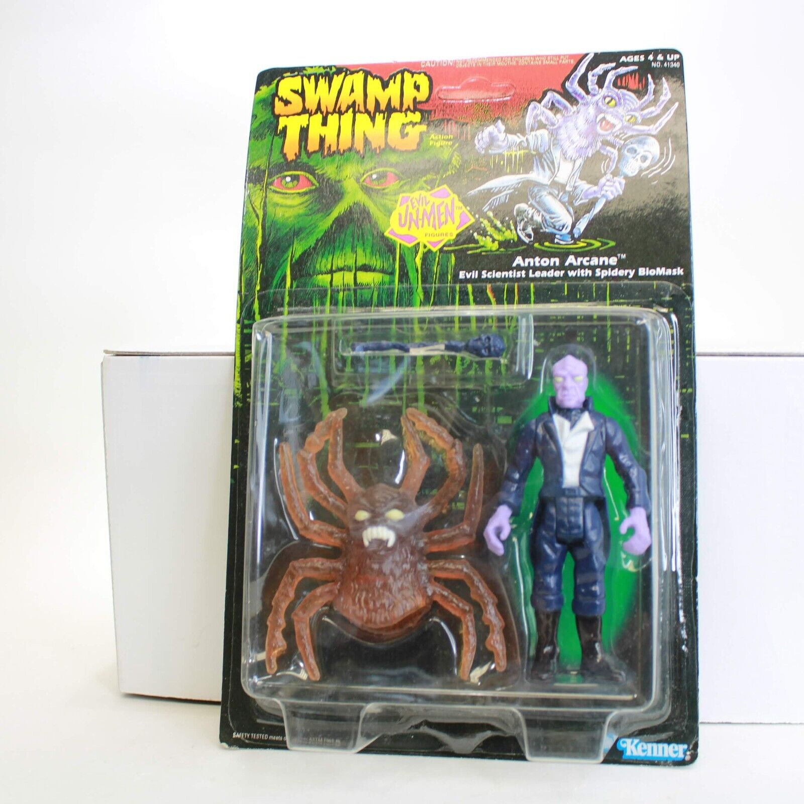 Unpunched - Anton Arcane - Swamp Thing Figure - Sealed - Vintage 1990 Kenner